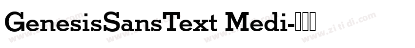 GenesisSansText Medi字体转换